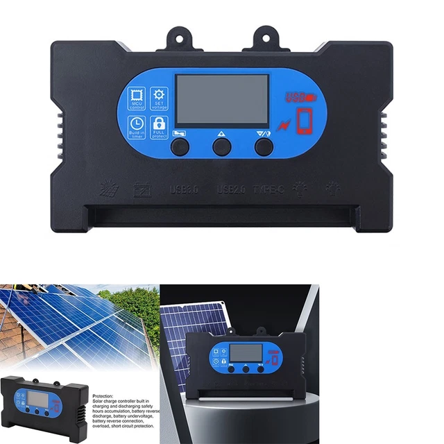 Exquisito control solar 5v Abs doble USB carga rápida regulador de control solar