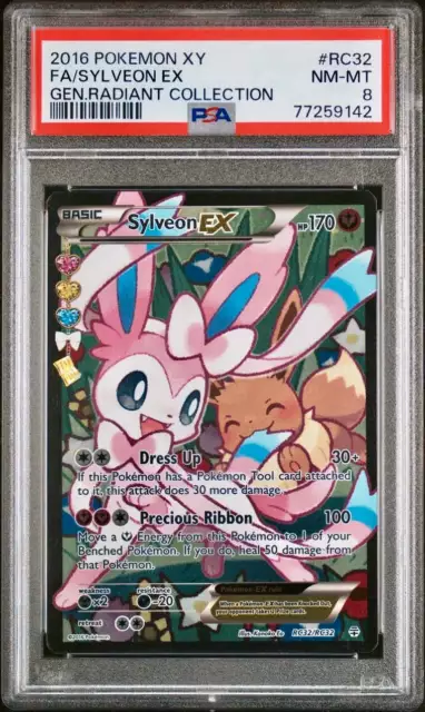 PSA 8 - Sylveon EX RC32/RC32 XY Generations Radiant Collection - Pokemon