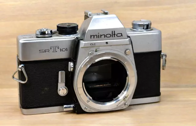 *Read* [Sold As-Is] Minolta SRT 101 Silver Body SLR 35mm Film Camera From JAPAN