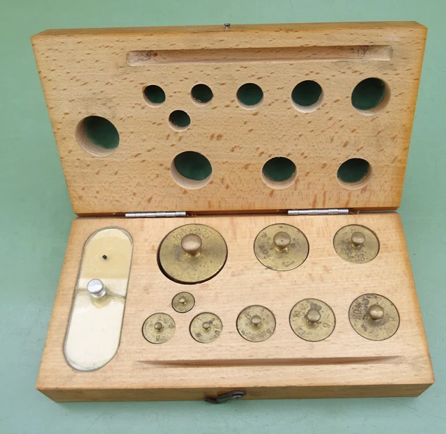 15 Prüfgewichte 20mg - 100 g Kalibriergewicht Eichgewichte Gewicht Messing Block