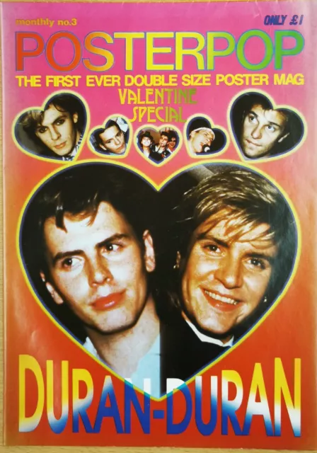 DURAN DURAN Poster Magazine PosterPop  Valentine Special No. 3 Rare Mint 47x 33" 3