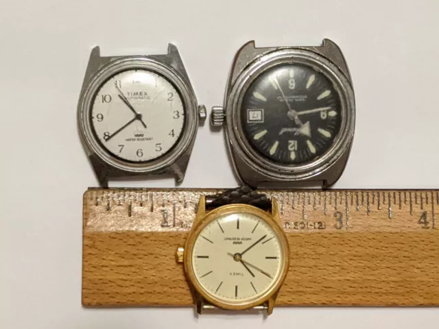 Vintage 3 Orologio Lotto 2 Timex & Marcel 5ATM Subacqueo