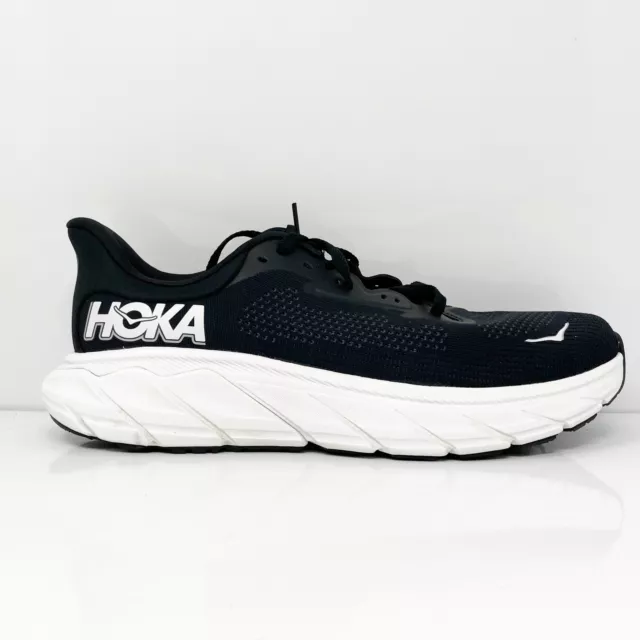 HOKA ONE ONE Womens Arahi 7 1147890 BWHT Black Running Shoes Sneakers ...
