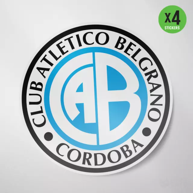 (4 Pack) Club Ferro Carril Oeste Argentina Vinyl Sticker Decal Calcomania  Futbol