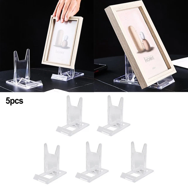 Soporte Visualización Placas Revistas Alta Calidad Transparente 2/5/10pcs