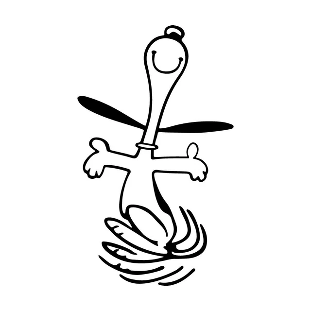 5& SNOOPY DANCE v1 Vinyl Decal Sticker Car Window Laptop Peanuts £3.29
