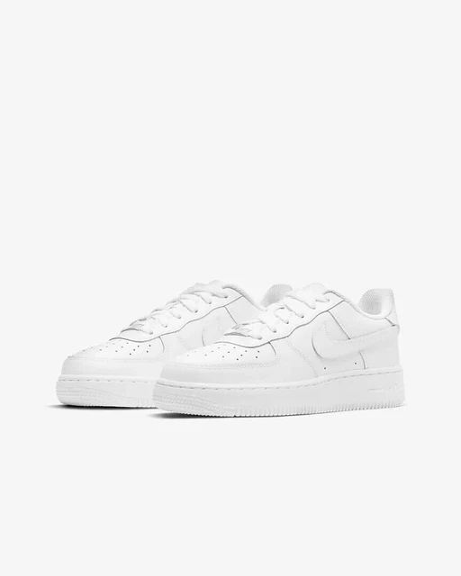 Nike Air Force 1 LE DH2920-111 Older Kids White Leather Shoes Size US 4Y JC900