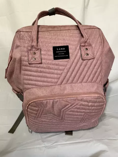 Land mommy and Baby Bag Chic Mom Pink Diaper bag backpack