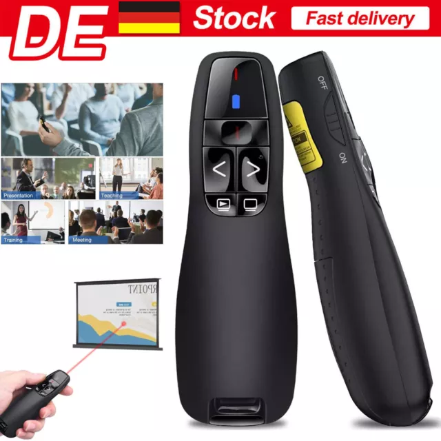 Professional Wireless R400 Receiver PPT Presenter Red Laser-Pointer für Keynote