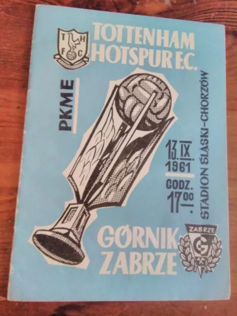 Gornik Zabrze v Spurs European Cup