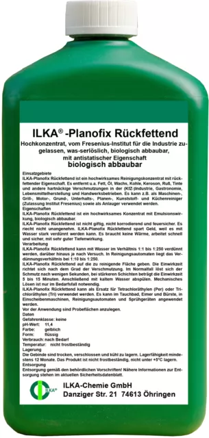 ILKA Planofix rückfettend Industriereiniger Konzentrat Werkstattreiniger 1 Liter