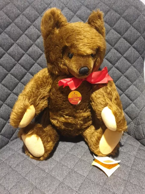 Steiff Teddy Bär Maskenbär dunkel braun 0206/41 41cm aus Überproduktion