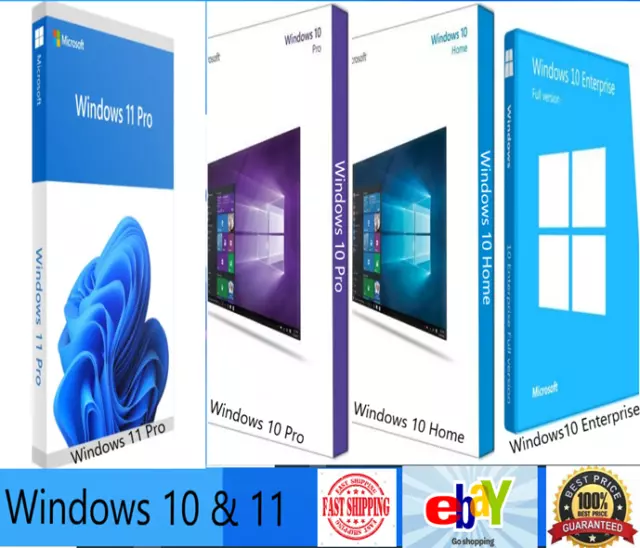 Windows 10 & 11 Operating System 64 Bit Bootable Install/Repair USB Flash Drive