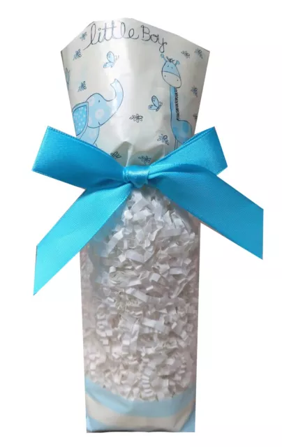 Baby Shower Sweet Bags - Gift, Treat, Favour, Candy Block Bottom Cello Bags x 10