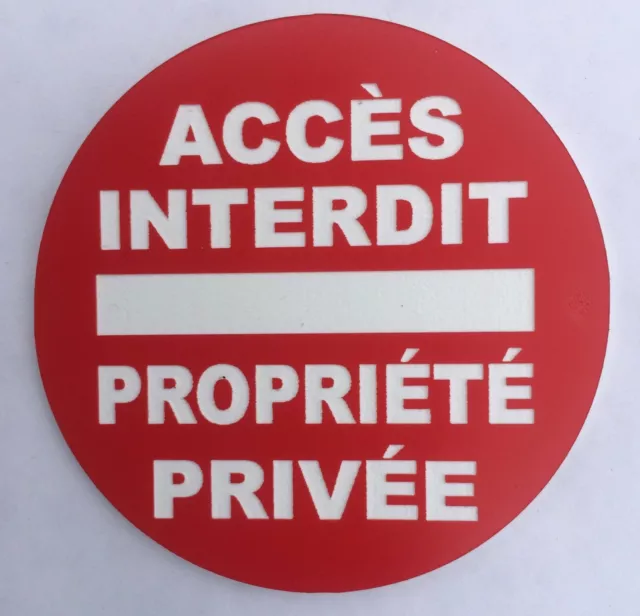 Cartello "Accesso Vietato - Proprietà Privata" In Alluminio Dibond 3mm - Segnale Nero/Giallo Da Esterno, Resistente E Fabbricato In Francia - 3