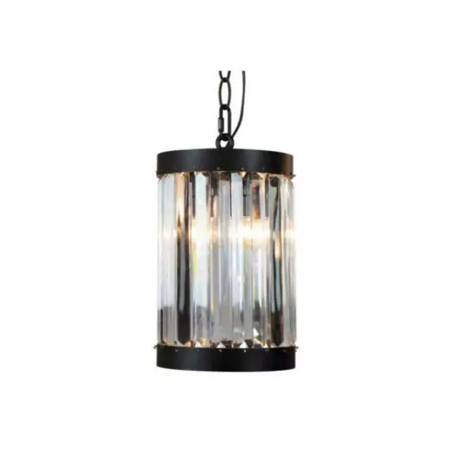 1-Light Oil-Rubbed Bronze Indoor Mini Pendant with Glass Shade