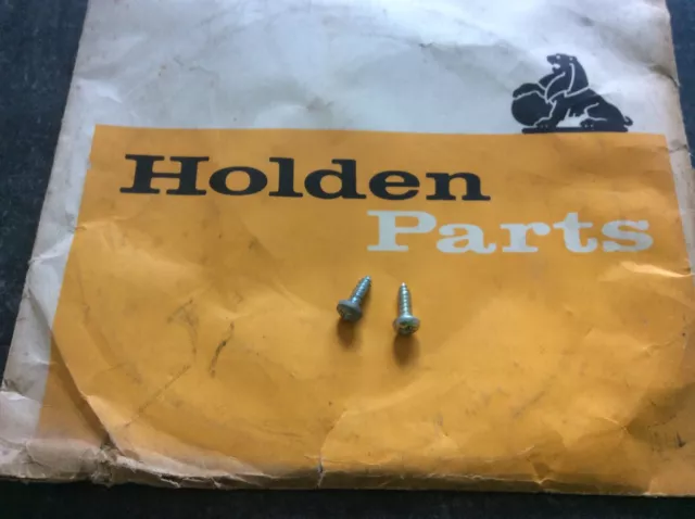 Holden HK,HT,HG, Kingswood,Premier,Monaro GTS Genuine New Glove Box Catch Screws