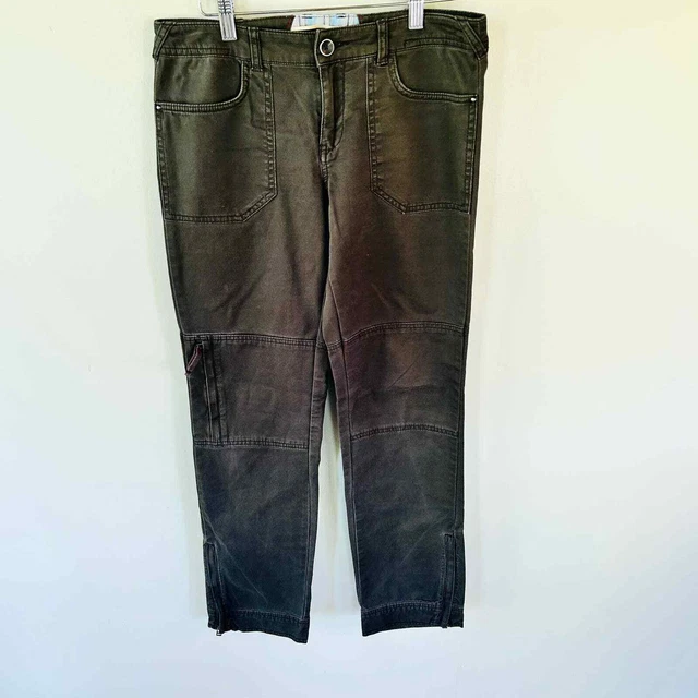 Anthropologie 6 Daughters of the liberation cargo style skinny pants dark olive