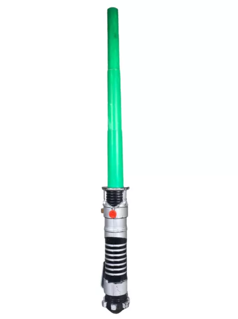 Yoda Luke Skywalker Light Saber Star Wars Flick Out Extendable Green 2002 Hasbro