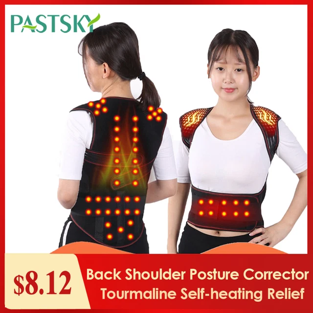 Tourmaline Self-Heating Magnetic Therapy Waist Back Shoulder Posture Corrector S