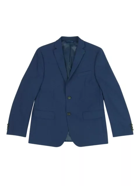 Lauren Ralph Lauren Boys Classic-Fit Stretch Mini-Grid Suit Jacket (18R, Navy)
