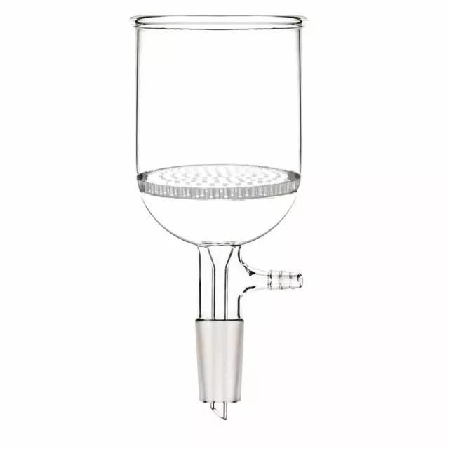 600ml 24/40 Glass Buchner Funnel Büchner with 90mm Pore Plate Lab Glassware