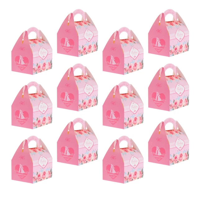 50 stücke Exquisite Candy Boxes Kleine Geschenkverpackungsboxen Hochzeit