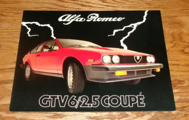 Original 1982 Alfa Romeo GTV-6 2.5 Coupe Sales Brochure 82