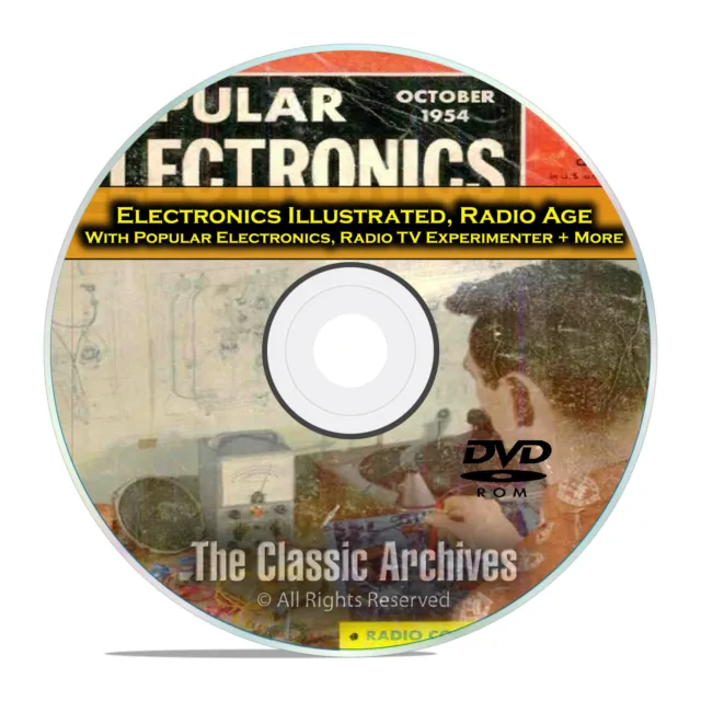 Electronics Illustrated Popular Electronics 378 Old Time Radio Magazines DVD E55