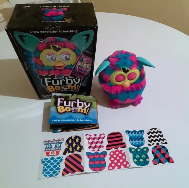 Furby Boom Pink & Turquoise Hearts