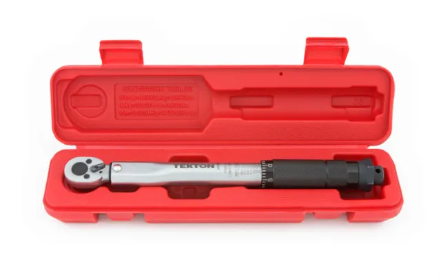 1/4-Inch Drive Click Torque Wrench, 20-200-Inch/Pound with storage case