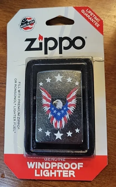 2018 Zippo Lighter FLAG AS EAGLE - NEW IN PACKAGE