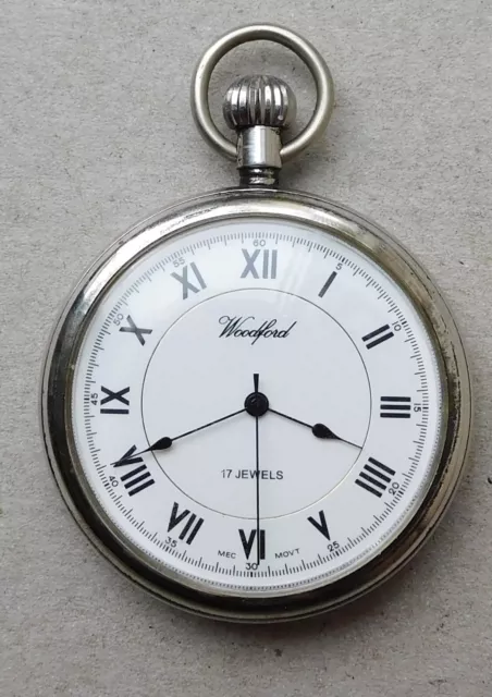 NO RESERVE Woodford Mechanical 17 Jewels Pocket Watch