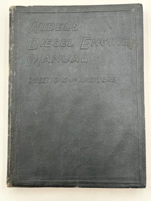 Rare First Edition 1936 Audels Vintage Diesel Engine Manual