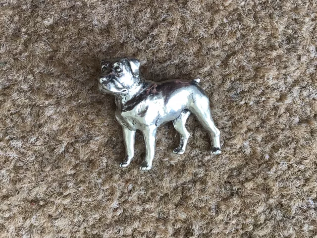 Rottweiler Dog Pewter Pin Badge