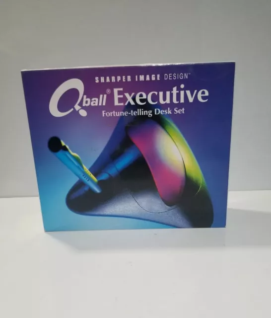 Sharper Image Q Ball Executive Fortune-telling Desk Set Pen Holder