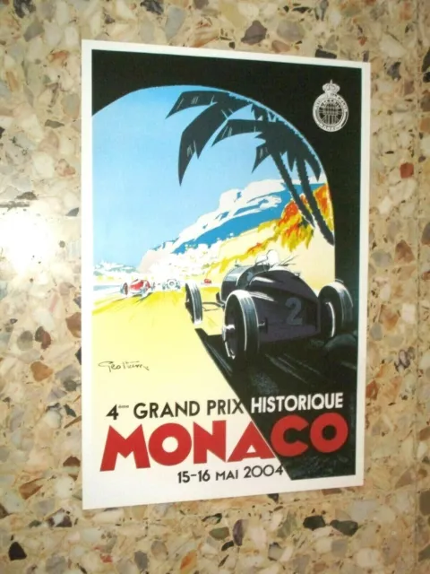 4 Eme Grand Prix Monaco Historique 2004 Affiche Originale