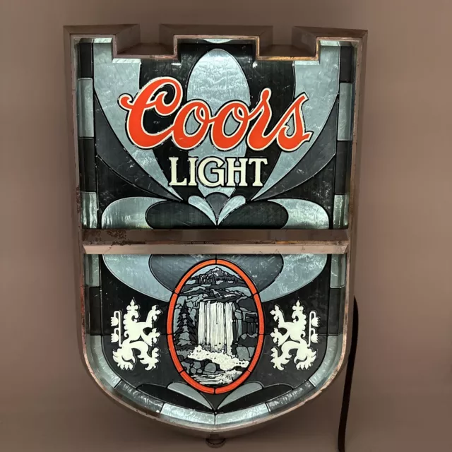 Coors Light Berweriana Light up sign made in 1979 KCS industries -Read