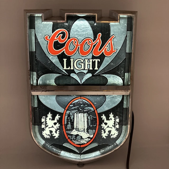 Coors Light Berweriana Light up sign made in 1979 KCS industries -Read