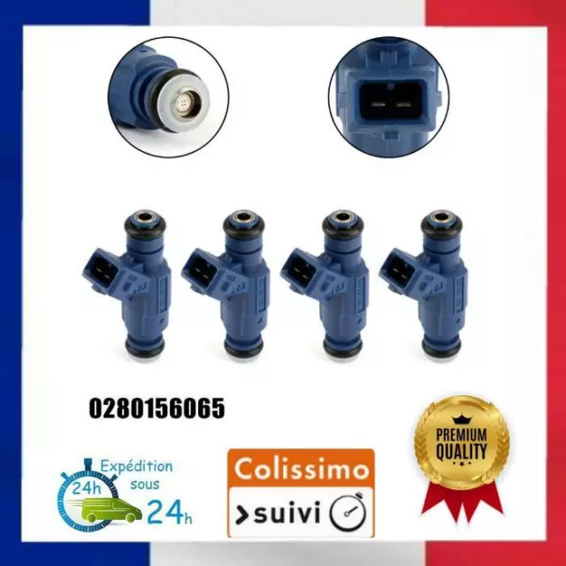 4 Injecteurs de carburant pour A4 A6 Passat 3B6 06B133551M 0280156065 1.8T