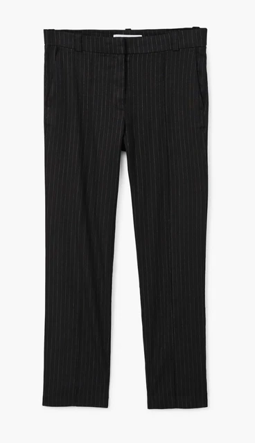 Pantalon Mango Skinny Rayé Blanc Et Noir - Taille 36, Neuf Avec étiquettes, 100% Neuf
