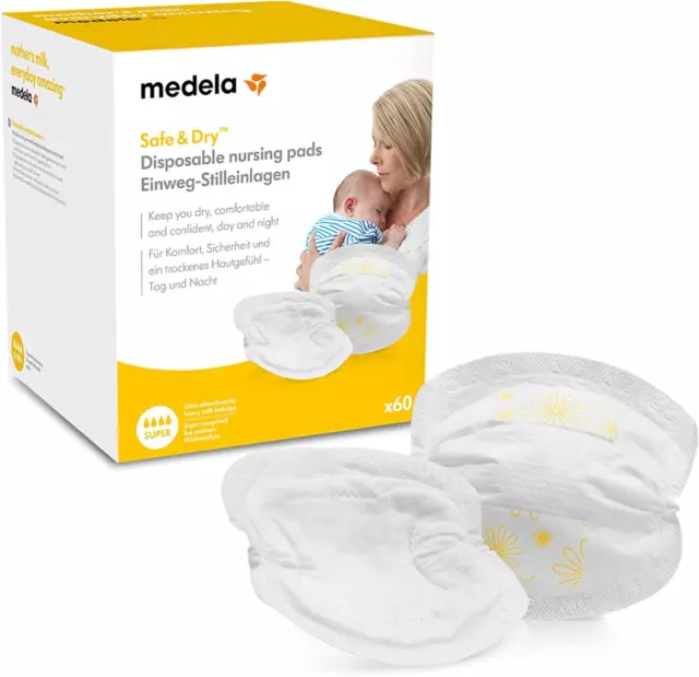 Medela Safe & Dry Disposable Nursing Pads - Ultra-Absorbent, Discreet Nursing Of