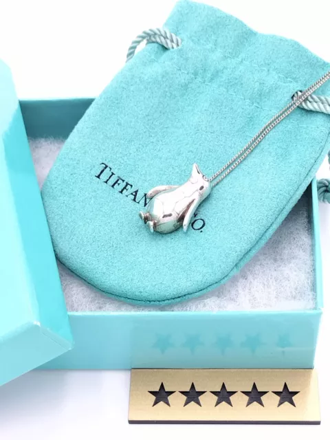 TIFFANY & Co. Penguin Pendant Necklace Sterling Silver  Silver925 Expedited F/S