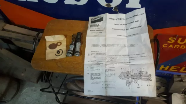 NOS kit réparation maître cylindre frein tandem BENDIX RENAULT