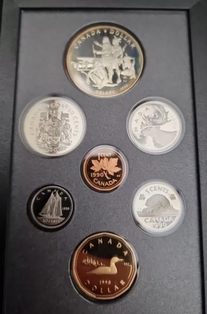 1 Cent - 1 Dollar Silver 1990 Excellent Condition  Coins Set  Canada 🇨🇦