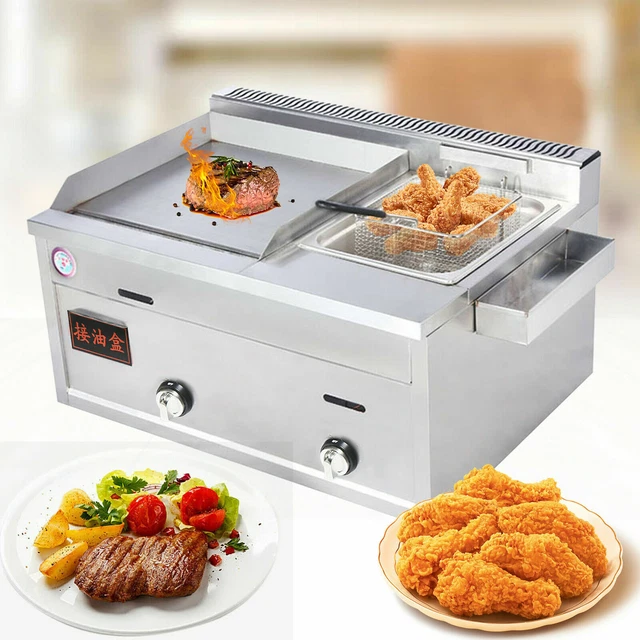 COMMERCIAL GAS PROPANE Griddle Flat Top Grill BBQ Hot Plate Grill and