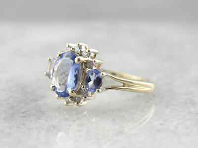 4.50ct Tanzanite Gemstone 14k Gold Unique Design Wedding Gift Ring For Her