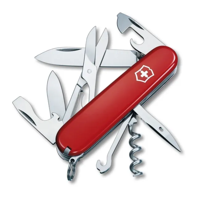 Victorinox Climber Red Swiss Army Knife 91mm SAK Multi-Tool Pocket Knife ~USED