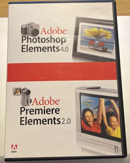 Adobe Photoshop Elements 4.0 and Adobe premiere elements 2.0