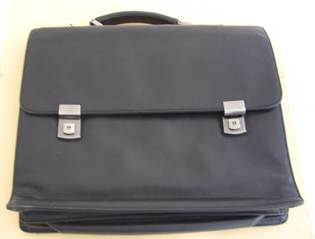 Schwarze Businesstasche Aktentasche Professional Business Line ECHTLEDER 